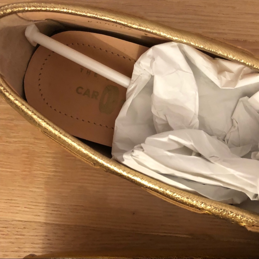 Prada Deerskin Driving Shoes Gold - Picture 5 of 6